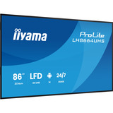 iiyama LH8664UHS-B3AG, Offentlig visning Sort (mat)
