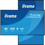 iiyama LH8664UHS-B3AG, Offentlig visning Sort (mat)