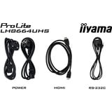 iiyama ProLite LH8664UHS-B3AG, Offentlig visning Sort (mat)