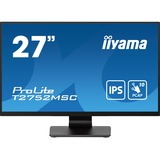 iiyama ProLite T2752MSC-B1 computerskærm 68,6 cm (27") 1920 x 1080 pixel Fuld HD LED Berøringsskærm Sort, LED-skærm Sort (mat), 68,6 cm (27"), 1920 x 1080 pixel, Fuld HD, LED, 5 ms, Sort