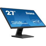 iiyama ProLite T2752MSC-B1 computerskærm 68,6 cm (27") 1920 x 1080 pixel Fuld HD LED Berøringsskærm Sort, LED-skærm Sort (mat), 68,6 cm (27"), 1920 x 1080 pixel, Fuld HD, LED, 5 ms, Sort