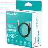 ADATA Magnetisk USB Type-C opladerkabel Sort
