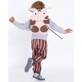 Affenzahn Stor ven Tonie gris, Rygsæk Pink/Brown