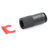 Alphacool ES hurtigkobling G1/4 IG PushIn hun, Forbindelse Sort