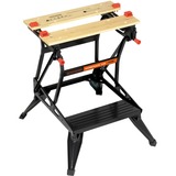 BLACK+DECKER WM536 Arbejdsbænke Sort/Brown, Stål, Træ, Sort, 384 mm
