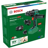 Bosch AdvancedDrill 18V-80 QuickSnap, 06039E2003, Bore-/ skruemaskine Grøn/Sort