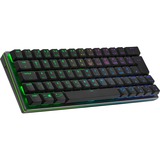 Cooler Master Gaming-tastatur Rødgods/Sort, DE-layout, TTC Low Profile RGB Red