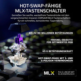 Corsair GALLEON 100 SD, Gaming-tastatur Sort, DE-layout, Corsair MLX Pulse