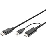 Digitus Adapterkabel HDMI > DisplayPort, UHD 4K Sort