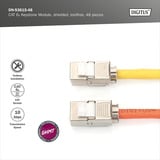 Digitus CAT 6A Keystone-modul skærmet værktøjsfri 48 stk., Keystone modul 