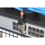 Digitus CAT.6a vinklet feltstik, STP med støvbeskyttelsesdæksel Sølv