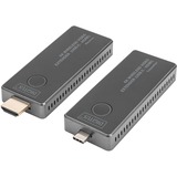 Digitus DS-55324, HDMI-udvidelse forlænger Sort/Sølv