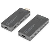 Digitus DS-55324, HDMI-udvidelse forlænger Sort/Sølv