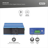 Digitus Industriel 8+2-port Gigabit Ethernet, Switch 