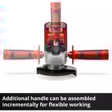 EINHELL Power X-Change batteri vinkelsliber TC-AG 18/115 Li Kit, 18 Volt Rød/Sort
