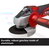 EINHELL Power X-Change batteri vinkelsliber TC-AG 18/115 Li Kit, 18 Volt Rød/Sort