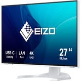 EIZO FlexScan EV2740X-WT computerskærm 68,6 cm (27") 3840 x 2160 pixel 4K Ultra HD LCD Hvid, LED-skærm Hvid, 68,6 cm (27"), 3840 x 2160 pixel, 4K Ultra HD, LCD, 5 ms, Hvid
