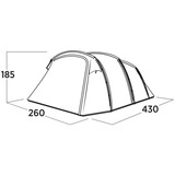 Easy Camp 120494 Hamra 4, Telt grå