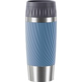 Emsa Easy Twist 360 ml Blå Rustfrit stål, Cup Blå/rustfrit stål, Blå, Silikone, Rustfrit stål, Polypropylen (PP), 360 ml, 8,3 cm