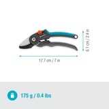 GARDENA Havesaks PremiumCut - Tørt træ grå/Turkis