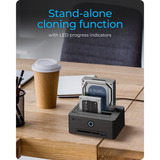 ICY BOX IB-1233CL-CR USB 3.2 Gen 1 (3.1 Gen 1) Type-A Sort, Docking station Sort, HDD, SSD, SATA, 2.5,3.5", USB 3.2 Gen 1 (3.1 Gen 1) Type-A, Sort, 5 Gbit/sek.