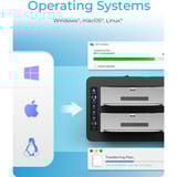 ICY BOX IB-1233CL-CR USB 3.2 Gen 1 (3.1 Gen 1) Type-A Sort, Docking station Sort, HDD, SSD, SATA, 2.5,3.5", USB 3.2 Gen 1 (3.1 Gen 1) Type-A, Sort, 5 Gbit/sek.