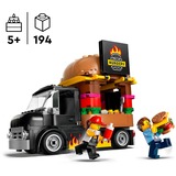 LEGO City Burgervogn, Bygge legetøj Byggesæt, 5 År, Plast, 194 stk, 372 g