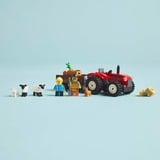 LEGO City Rød traktor med anhænger og får, Bygge legetøj Byggesæt, 4 År, Plast, 116 stk, 260 g