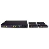 Lindy 150m Cat.6 4x4 HDMI 4K60 HDBaseT Matrix Extender, HDMI splitter Sort