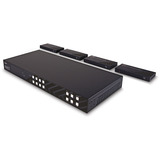 Lindy 150m Cat.6 4x4 HDMI 4K60 HDBaseT Matrix Extender, HDMI splitter Sort