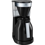 Melitta 1023-08 Fuld-auto Dråbe kaffemaskine, Filter maskine Sort, Dråbe kaffemaskine, Malet kaffe, 1050 W, Sort, Sølv