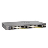 Netgear GS752TPP Administreret L2/L3/L4 Gigabit Ethernet (10/100/1000) Strøm over Ethernet (PoE) Grå, Switch Administreret, L2/L3/L4, Gigabit Ethernet (10/100/1000), Strøm over Ethernet (PoE), Stativ-montering