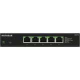 Netgear MS305E Ikke administreret 2.5G Ethernet (100/1000/2500) Sort, Switch Ikke administreret, 2.5G Ethernet (100/1000/2500), Fuld duplex, Kan monteres på væggen