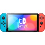 Nintendo Switch OLED bærbar spilkonsol 17,8 cm (7") 64 GB Berøringsskærm Wi-Fi Blå, Rød, Håndholdt konsol Neon-rød/Neon-blå, Nintendo Switch, NVIDIA Custom Tegra, Blå, Rød, Analog/digital, Hjemknap, Afbryderknap, Knapper