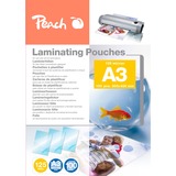 Peach PP525-01 plastlomme 100 stk, Film Blank, A3, 100 stk