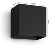 Philips Hue White & Color Ambiance Resonate Væglampe, LED lys Sort