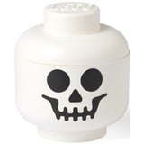 Room Copenhagen LEGO Storage Head "Skelet" mini, Opbevaringsboks Hvid/Sort