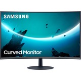 SAMSUNG C27T550FDR 68,6 cm (27") 1920 x 1080 pixel Fuld HD Sort, Gaming Skærm mørkeblå/grå, 68,6 cm (27"), 1920 x 1080 pixel, Fuld HD, 4 ms, Sort