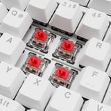 Sharkoon SKILLER SGK25, Gaming-tastatur Hvid, DE-layout, Huano Red