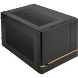 SilverStone SUGO 14 Terning Sort, Towerkabinet Sort, Terning, PC, Sort, Mini-DTX, Mini-ITX, Plast, Stål, 24 cm