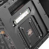 SilverStone SUGO 14 Terning Sort, Towerkabinet Sort, Terning, PC, Sort, Mini-DTX, Mini-ITX, Plast, Stål, 24 cm