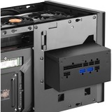 SilverStone SUGO 14 Terning Sort, Towerkabinet Sort, Terning, PC, Sort, Mini-DTX, Mini-ITX, Plast, Stål, 24 cm