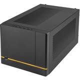 SilverStone SUGO 14 Terning Sort, Towerkabinet Sort, Terning, PC, Sort, Mini-DTX, Mini-ITX, Plast, Stål, 24 cm