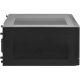 SilverStone SUGO 14 Terning Sort, Towerkabinet Sort, Terning, PC, Sort, Mini-DTX, Mini-ITX, Plast, Stål, 24 cm