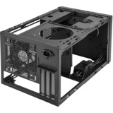 SilverStone SUGO 14 Terning Sort, Towerkabinet Sort, Terning, PC, Sort, Mini-DTX, Mini-ITX, Plast, Stål, 24 cm