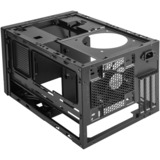 SilverStone SUGO 14 Terning Sort, Towerkabinet Sort, Terning, PC, Sort, Mini-DTX, Mini-ITX, Plast, Stål, 24 cm