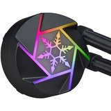 SilverStone VIDA 240 SLIM 240mm, Vandkøling Sort