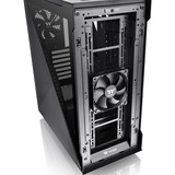 Thermaltake CA-1T4-00M1WN-02 computeretui Midi Tower Sort, Towerkabinet Sort, Midi Tower, PC, Sort, ATX, micro ATX, Mini-ITX, SPCC, 17 cm