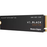 WD Black SN770 M.2 250 GB PCI Express 4.0 NVMe, Solid state-drev Sort, 250 GB, M.2, 4000 MB/s