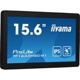 iiyama ProLite TF1633MSC-B1 computerskærm 39,6 cm (15.6") 1920 x 1080 pixel Fuld HD Berøringsskærm Sort, LED-skærm Sort, 39,6 cm (15.6"), 1920 x 1080 pixel, Fuld HD, 5 ms, Sort